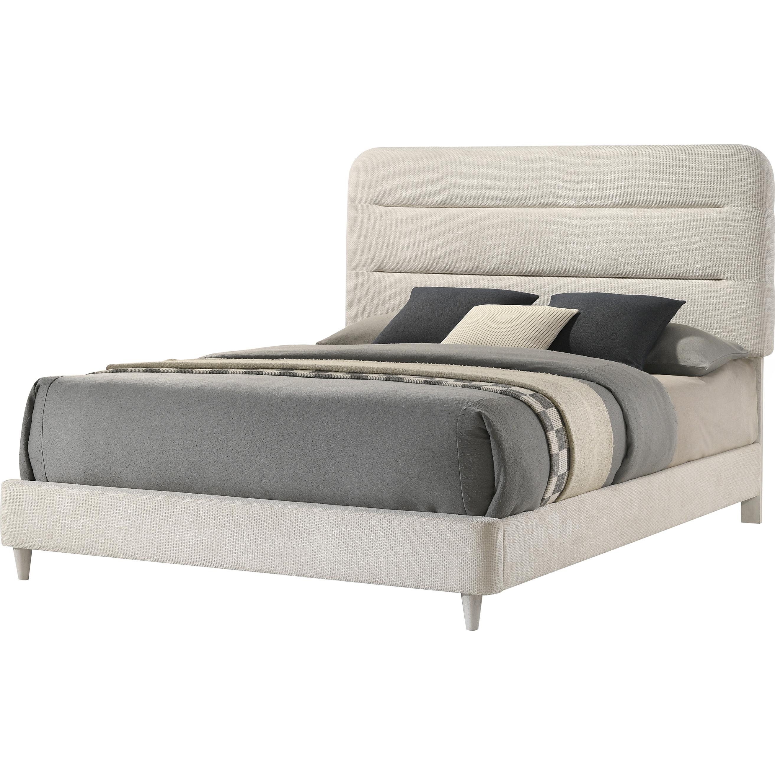 Crown Mark Nyomi B4900-K King Bed - White IMAGE 1